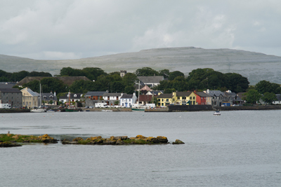 The city of Galway as seen from across the bay on our way to the Cliffs of Moher.